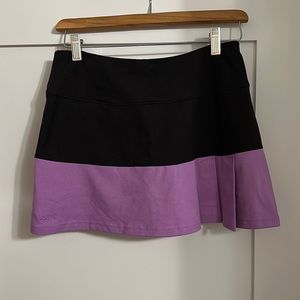 Bolle Black+Purple Tennis Skirt